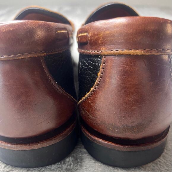 Allen Edmonds Nashua Tassel Loafers Black/Brown Leather Shoe Men's Size 10 1/2‎ - Picture 3 of 6